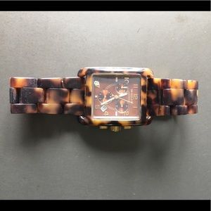 Tortoise shell Michael Kors watch